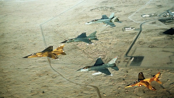 沙漠風暴行動中的多國空襲聯隊。