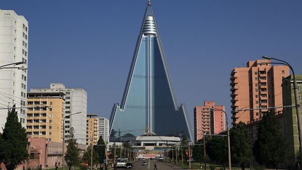 朝鮮首都平壤市區的「柳京飯店」