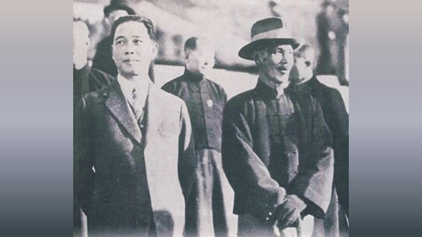 汪精卫与蒋介石摄于1926年