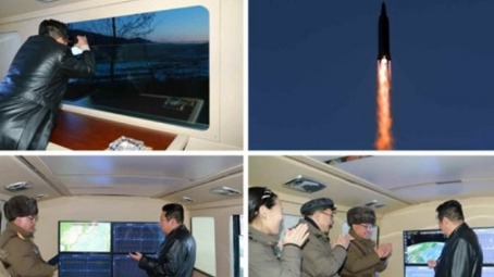 1月12日，朝鮮勞動新聞報導稱，朝鮮國防科學院於11試射了極超音速導彈，金正恩國務委員長親臨了試射現場。