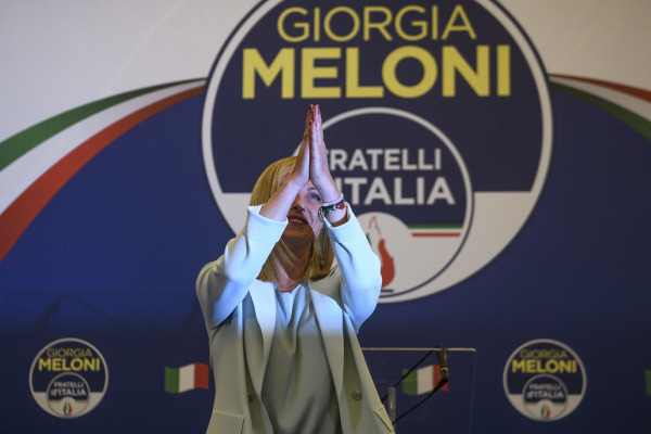 義大利大選贏家喬治婭·梅洛尼（Giorgia Meloni）