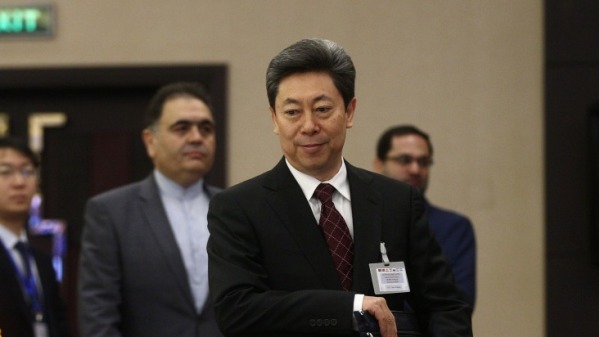 2019年12月18日，时任中国国安部长陈文清赴伊朗参加国家安全秘书会议。（图片来源：MOHSEN ATAEI/fars news/AFP via Getty Images）