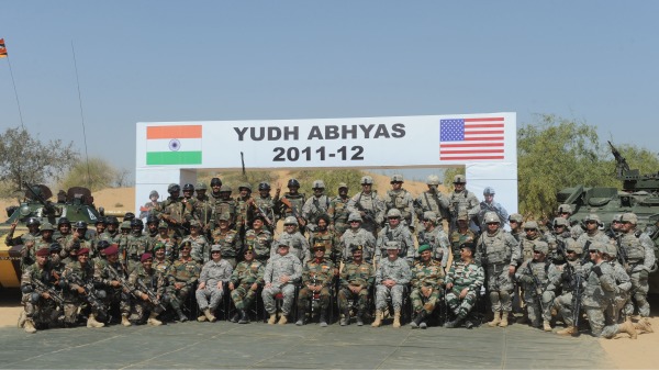 2012年3月，印度與美國曾在印度境內舉行軍事演習「Yudh Abhyas」。