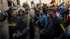 秘魯爆發大規模示威活動要求涉貪左派總統下臺(組圖)