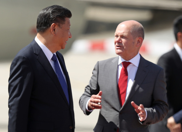 习近平 德国总理朔尔茨（Olaf Scholz）率领德企团访北京