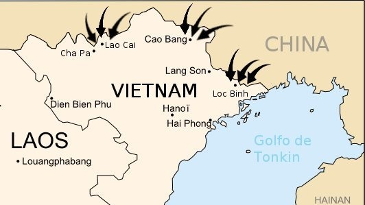 1979年，中共军队对越南发起的攻势。