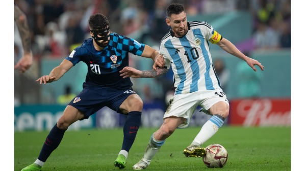 阿根廷隊隊長、球王梅西在半決賽中表現優異。（圖片來源：VisionhausGetty Images）(16:9)