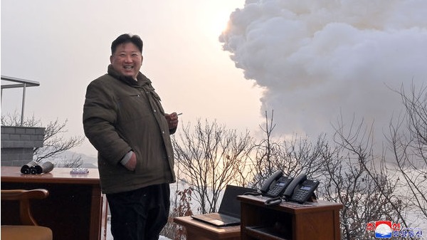 2022年12月15日上午，朝鲜最高领导人金正恩视察位在平安北道铁山郡的西海卫星发射场验。