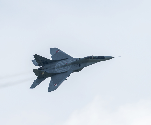 2018年6月10日，波蘭空軍MiG-29 Fulcrum戰機參加英國皇家空軍科斯福德航展