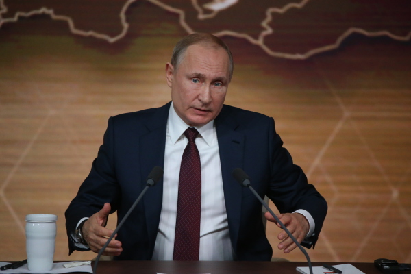 普京在莫斯科举行的年度新闻发布会