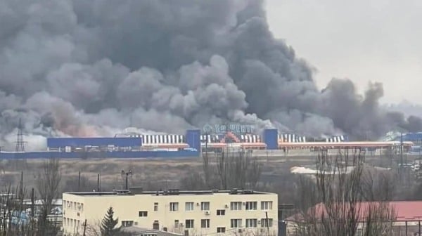 2022年3月3日俄軍轟炸馬里烏波爾。
