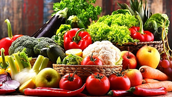 新鲜蔬菜和水果