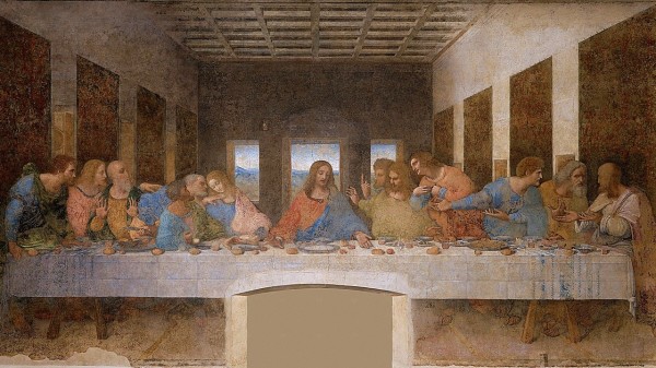 《最後的晚餐》（Last Supper），1498年，收藏於義大利米蘭恩寵聖母