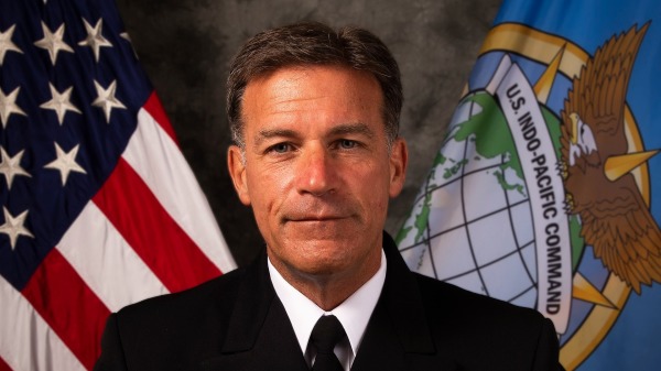 美国印度洋-太平洋司令部负责人阿奎利诺（John Aquilino）上将。