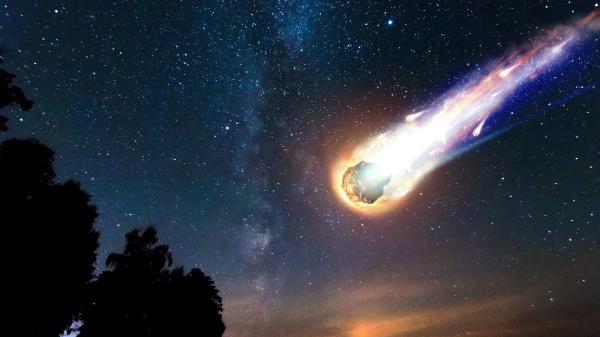 天空中的彗星（或小行星）撞擊地球