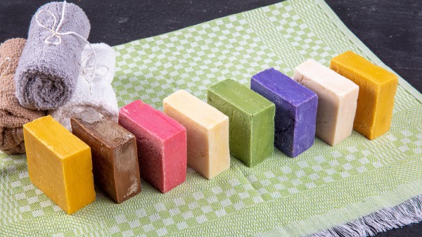不同的手工生态肥皂，天然健康产品。