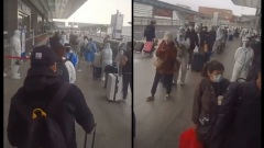上海虹桥火车站出现惊人景象：末日大逃亡(视频图)