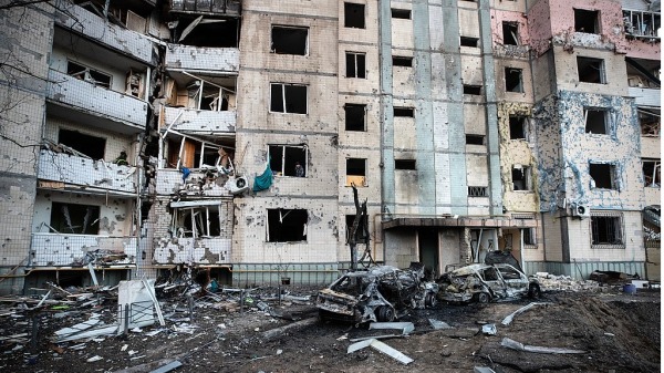 基辅被毁坏的房屋。（图片来源：Kyivcity.gov.ua,CC BY 4.0）