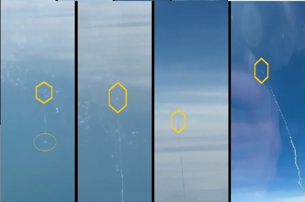 共軍疑在南海發射飛彈險擊中客機影片曝光(視頻圖)