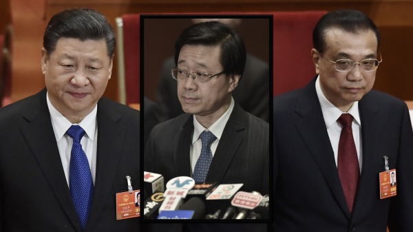 国家主席习近平、国务院总理李克强与香港候任特首李家超。（图片来源：看中国合成图/Getty Images）