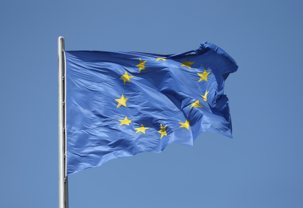 歐盟的徽標旗。（圖片來源：Sean Gallup/Getty Images）