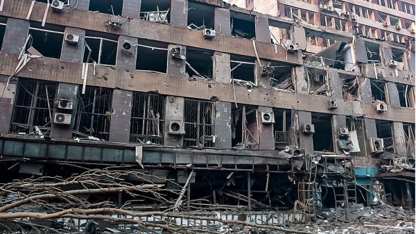 马里乌波尔3月被炸一隅。（图片来源：Mvs.gov.ua/CC BY 4.0