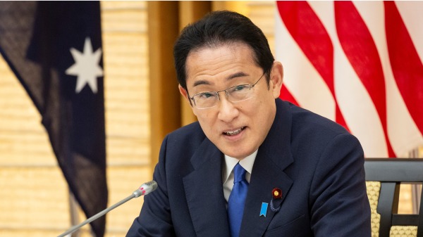 2022年5月24日，日本首相岸田文雄在東京出席四方領導人峰會。
