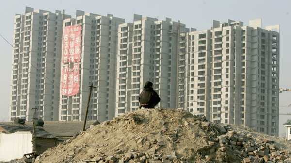 图为北京兴建中的楼群。（图片来源：Getty Images）