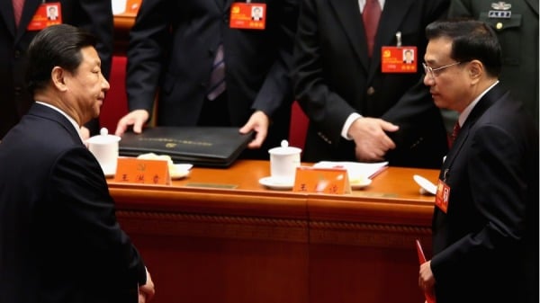 中国国家主席习近平和国务院副总理李克强。