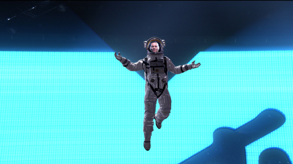 以MTV音乐录影带大奖（MTV Video Music Awards）登月人（Moon Person）奖杯形象为灵感，透过数位合成方式，让强尼戴普（Johnny Depp）的面孔出现在太空人头盔中。
