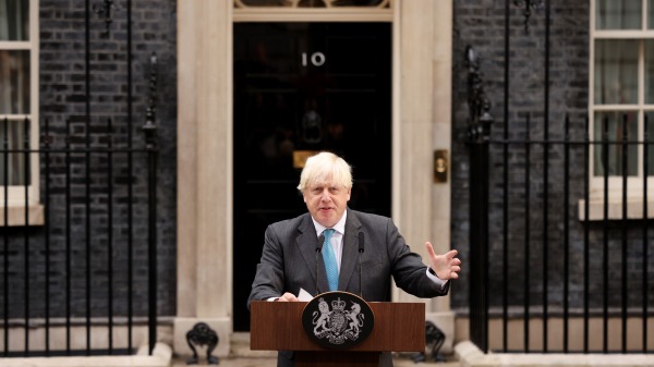 9月6日，约翰逊（Boris Johnson）在首相官邸唐宁街10号发表卸任演讲。