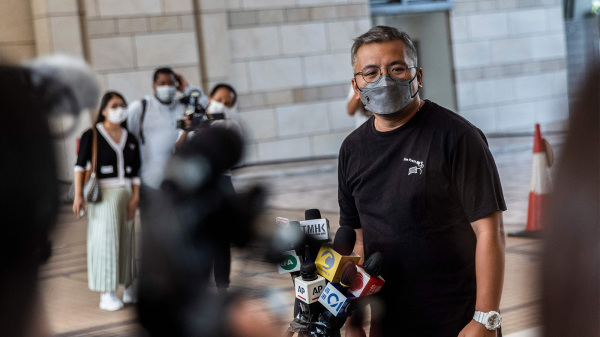 圖為香港記協主席陳朗昇。（Getty Images）