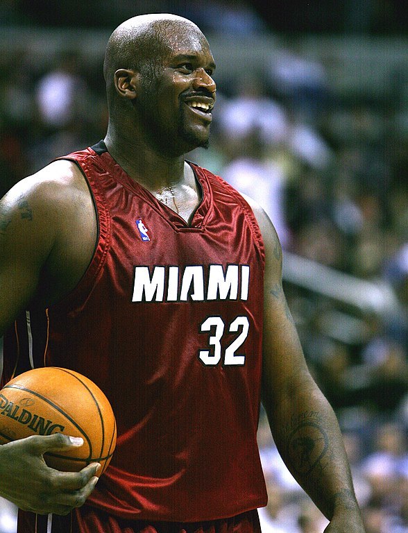 NBA篮球巨星“大鲨鱼”Shaquille O'Neal（奥尼尔）。