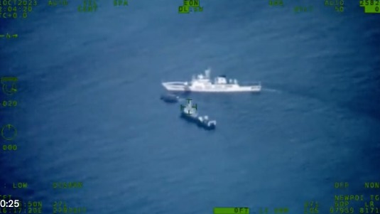 菲律賓 中共 中國 南海主權 中共海警阻菲律賓船隻補給仁愛礁遭「碰瓷」