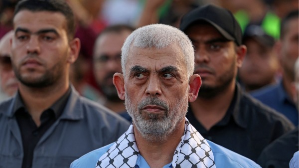 哈馬斯領導人葉海亞•辛瓦爾（Yahya Sinwar）