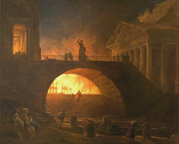 公元六十四年，羅馬發生大火，尼祿將失火責任歸咎到基督徒身上後，發起了鎮壓基督教的行動。