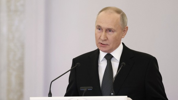 12月8日，俄羅斯總統普京在克里姆林宮參加軍事人員授勳儀式。