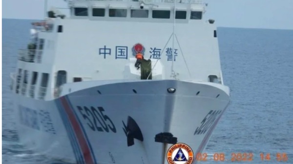 遭被指为利用雷射光束来照射菲律宾海巡舰船的中国5205海警船。