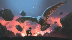 神話中的巨鷹牠的叫聲是戰爭的預兆(圖)