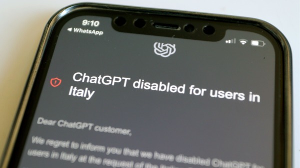 義大利成為全球第一個對ChatGPT發布禁令的國家政府。