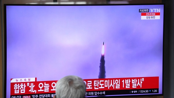 朝鮮發射洲際彈道導彈示意圖