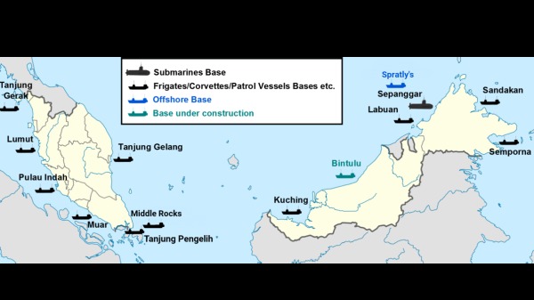 馬來西亞海軍基地分布