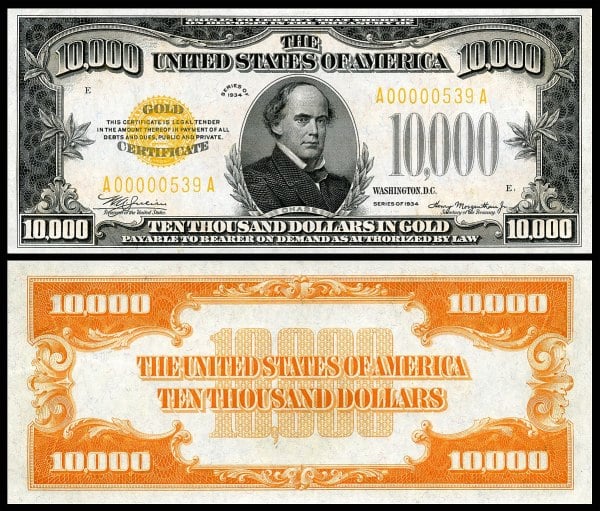 一万美元钞票