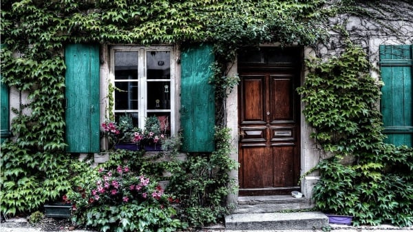 一些人家為了讓住家更漂亮、更討喜，會在家門口種植綠植。