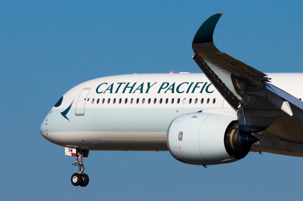 國泰航空的英文名稱叫「Cathay Pacific Airways」。