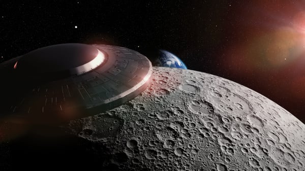 UFO 不明飞行物 幽浮 飞碟 月球 地球 宇宙 202748035