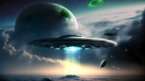 月球驚現三個UFO從地平線隱入月背時間僅20秒(圖)