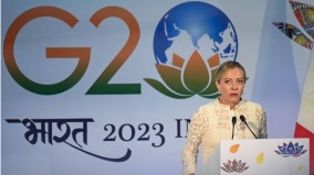 梅洛尼G20峰會告知李強：將退出「一帶一路」(圖)