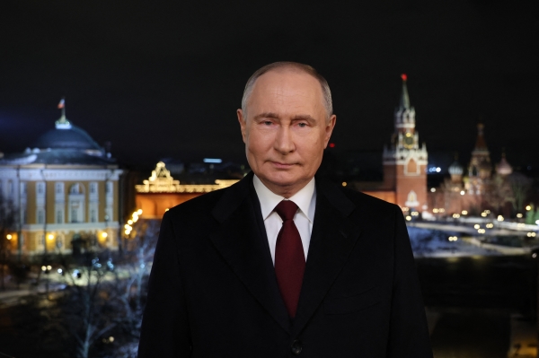 2023年12月31日，普京在莫斯科向俄羅斯人發表了傳統的電視新年致辭。