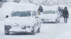 中國「三警齊發」南方降雪貴州湖南積雪可超20釐米(圖)